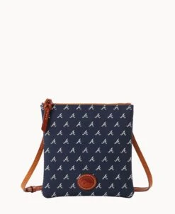 MLB Braves North South Top Zip Crossbody Braves 13 MLB Braves North South Top Zip Crossbody Braves -Dooney & Bourke BL371G MJNVPATNBRVE 1