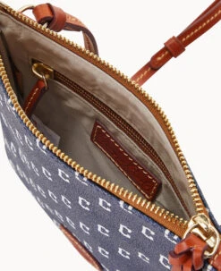 MLB Guardians North South Top Zip Crossbody Guardians 11 MLB Guardians North South Top Zip Crossbody Guardians -Dooney & Bourke BL371G MJNVPATNGUAR ALT2