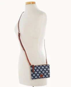 MLB Rays Top Zip Crossbody Rays 16 MLB Rays Top Zip Crossbody Rays -Dooney & Bourke BL372G MJNVPATNRAYS ALT4 1