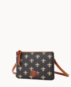NFL Saints Top Zip Crossbody Saints -Dooney & Bourke BL372G NJBLPATNSNTS ALT1 1