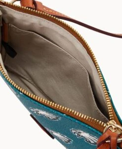 NFL Eagles Top Zip Crossbody Eagles -Dooney & Bourke BL372G NJGRPATNEAGL ALT2 1