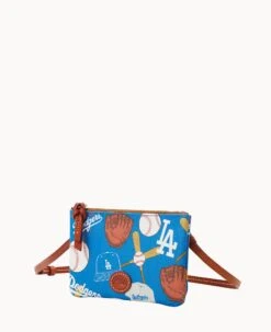 MLB Dodgers Top Zip Crossbody Dodgers -Dooney & Bourke BL372G QUBUPATNDODG ALT1 1