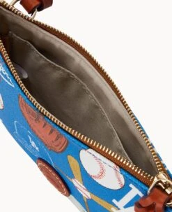 MLB Dodgers Top Zip Crossbody Dodgers -Dooney & Bourke BL372G QUBUPATNDODG ALT2 1