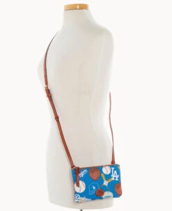 MLB Dodgers Top Zip Crossbody Dodgers -Dooney & Bourke BL372G QUBUPATNDODG ALT4