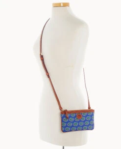 Collegiate University Of Florida Large Slim Crossbody University Of Florid -Dooney & Bourke BL373G AABUPATNFLA0 ALT4