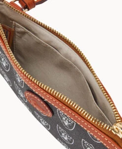 NFL Raiders Large Slim Crossbody Raiders -Dooney & Bourke BL373G NJBLPATNRAID ALT2