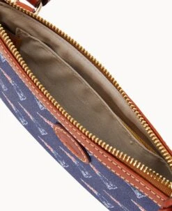 NFL Patriots Large Slim Crossbody Patriots -Dooney & Bourke BL373G NJNVPATNPATR ALT2 1