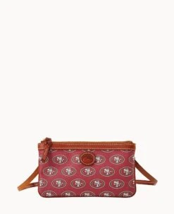 NFL 49ERS Large Slim Crossbody 49ERS -Dooney & Bourke BL373G NJRDPATN49ER 1
