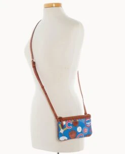 MLB Cubs Large Slim Crossbody Cubs -Dooney & Bourke BL373G QUBUPATNCUBS ALT4 1