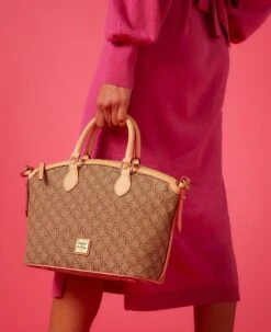 Maritime Domed Satchel Brown -Dooney & Bourke BMARI1954 ILD lifestyle 1