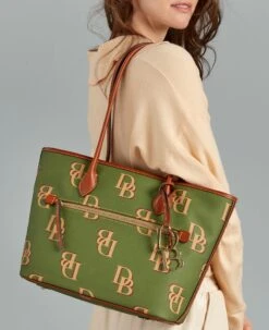 Monogram Tote Avocado 26 Monogram Tote Avocado -Dooney & Bourke BMONO1964 ILD lifestyle 1