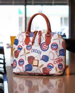 MLB Cubs Zip Zip Satchel CUBS -Dooney & Bourke BNGCB2343 ILD lifestyle 1