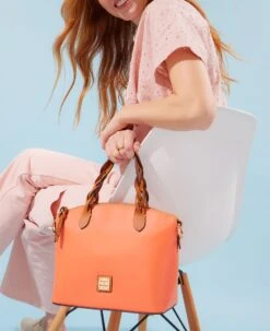 Wexford Leather Small Heidi Satchel Oyster -Dooney & Bourke BWXFD1217 ILD lifestyle 1