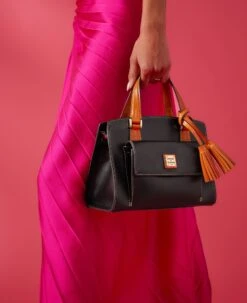 Wexford Leather Small Satchel Black -Dooney & Bourke BWXFD2170 ILD lifestyle 1