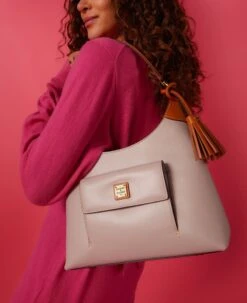 Wexford Leather Small Hobo Oyster -Dooney & Bourke BWXFD2172 ILD lifestyle 1