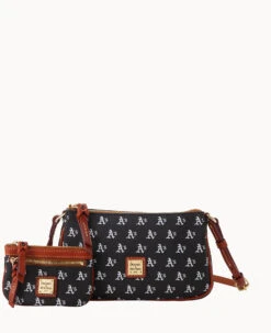 MLB Oakland A's Lexi Crossbody Sm Coin Case ATHLETICS -Dooney & Bourke M1400G MJBLPATNOAKA 2