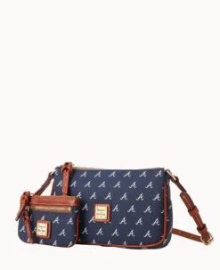 MLB Braves Lexi Crossbody Sm Coin Case BRAVES -Dooney & Bourke M1400G MJNVPATNBRVE ALT1 1