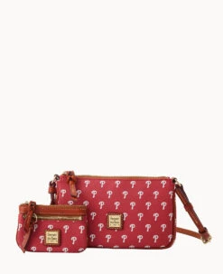 MLB Phillies Lexi Crossbody Sm Coin Case PHILLIES -Dooney & Bourke M1400G MJRDPATNPHLI 2