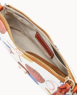 MLB Blue Jays Lexi Crossbody Sm Coin Case BLUE JAYS -Dooney & Bourke M1400G QUMWPATNBJAY ALT2