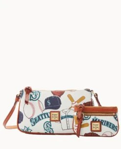 MLB Mariners Lexi Crossbody Sm Coin Case MARINERS 13 MLB Mariners Lexi Crossbody Sm Coin Case MARINERS -Dooney & Bourke M1400G QUMWPATNMRNR 1