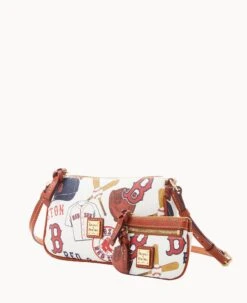 MLB Red Sox Lexi Crossbody Sm Coin Case RED SOX 14 MLB Red Sox Lexi Crossbody Sm Coin Case RED SOX -Dooney & Bourke M1400G QUMWPATNRDSX ALT1 1