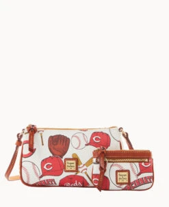 MLB Reds Lexi Crossbody Sm Coin Case REDS -Dooney & Bourke M1400G QUMWPATNREDS 2
