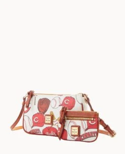 MLB Reds Lexi Crossbody Sm Coin Case REDS -Dooney & Bourke M1400G QUMWPATNREDS ALT1 1