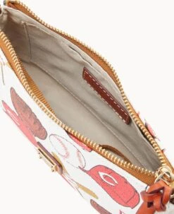 MLB Reds Lexi Crossbody Sm Coin Case REDS -Dooney & Bourke M1400G QUMWPATNREDS ALT2 1