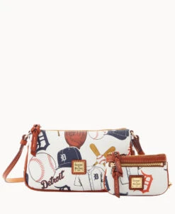 MLB Tigers Lexi Crossbody Sm Coin Case TIGERS 17 MLB Tigers Lexi Crossbody Sm Coin Case TIGERS -Dooney & Bourke M1400G QUMWPATNTGRS 2