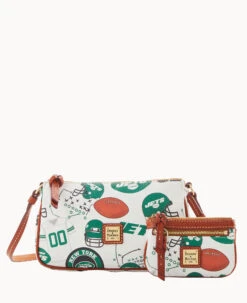 NFL Jets Lexi Crossbody Sm Coin Case JETS -Dooney & Bourke M1400G QWMWPATNJETS 2