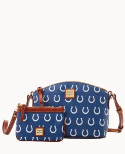 NFL Colts Suki Crossbody Med Wristlet COLTS -Dooney & Bourke M1696G NJBUPATNCOLT ALT4