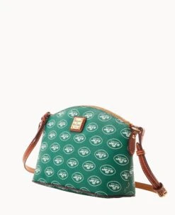 NFL Jets Suki Crossbody Med Wristlet JETS -Dooney & Bourke M1696G NJGRPATNJETS ALT1 1