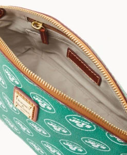 NFL Jets Suki Crossbody Med Wristlet JETS -Dooney & Bourke M1696G NJGRPATNJETS ALT2