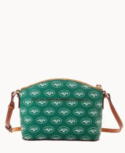 NFL Jets Suki Crossbody Med Wristlet JETS -Dooney & Bourke M1696G NJGRPATNJETS ALT3