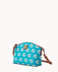 NFL Dolphins Suki Crossbody Med Wristlet DOLPHINS -Dooney & Bourke M1696G NJTQPATNDOLP ALT1 1