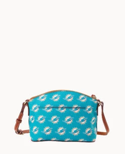 NFL Dolphins Suki Crossbody Med Wristlet DOLPHINS -Dooney & Bourke M1696G NJTQPATNDOLP ALT3