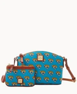 NFL Jaguars Suki Crossbody Med Wristlet JAGUARS -Dooney & Bourke M1696G NJTQPATNJAGU ALT4 1