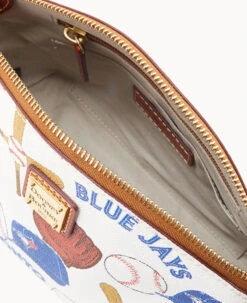 MLB Blue Jays Suki Crossbody Med Wristlet BLUE JAYS -Dooney & Bourke M1696G QUMWPATNBJAY ALT2