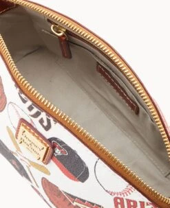 MLB Diamondbacks Suki Crossbody Med Wristlet DIAMONDBACKS -Dooney & Bourke M1696G QUMWPATNDBAK ALT2 1