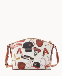 MLB Diamondbacks Suki Crossbody Med Wristlet DIAMONDBACKS -Dooney & Bourke M1696G QUMWPATNDBAK ALT3