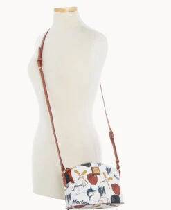 MLB Marlins Suki Crossbody Med Wristlet MARLINS -Dooney & Bourke M1696G QUMWPATNMRLN ALT5