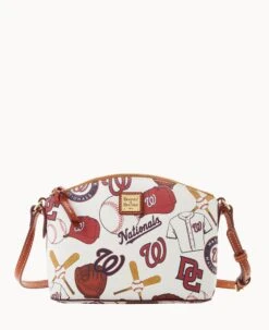 MLB Nationals Suki Crossbody Med Wristlet NATIONALS -Dooney & Bourke M1696G QUMWPATNNTNL 1