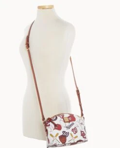 MLB Nationals Suki Crossbody Med Wristlet NATIONALS -Dooney & Bourke M1696G QUMWPATNNTNL ALT5 1