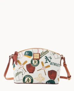MLB Oakland A's Suki Crossbody Med Wristlet ATHLETICS -Dooney & Bourke M1696G QUMWPATNOAKA 2