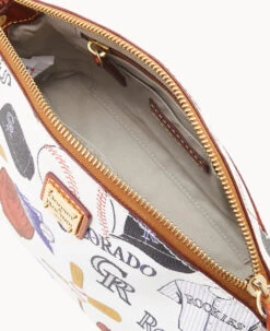MLB Rockies Suki Crossbody Med Wristlet ROCKIES -Dooney & Bourke M1696G QUMWPATNROKI ALT2