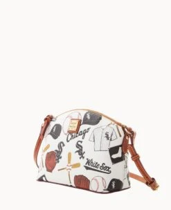 MLB White Sox Suki Crossbody Med Wristlet WHITE SOX 20 MLB White Sox Suki Crossbody Med Wristlet WHITE SOX -Dooney & Bourke M1696G QUMWPATNWHSX ALT1 1