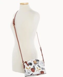 MLB White Sox Suki Crossbody Med Wristlet WHITE SOX 24 MLB White Sox Suki Crossbody Med Wristlet WHITE SOX -Dooney & Bourke M1696G QUMWPATNWHSX ALT5 1