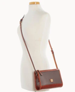 Pebble Grain Zip Crossbody With Small Coin Case Elephant -Dooney & Bourke M1746G P1ELPATN ALT4