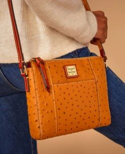 Ostrich Lexington Crossbody Black 26 Ostrich Lexington Crossbody Black -Dooney & Bourke OT0862 ILD lifestyle 1