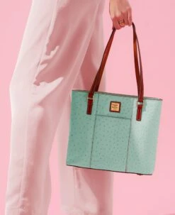 Ostrich Small Lexington Plum Wine -Dooney & Bourke OT342 ILD lifestyle 1